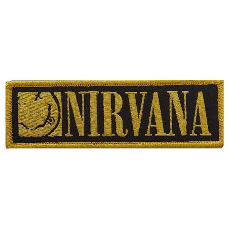 Rock Off officially licensed products Nirvana Band Logo Grunge Face Woven Patch One Size