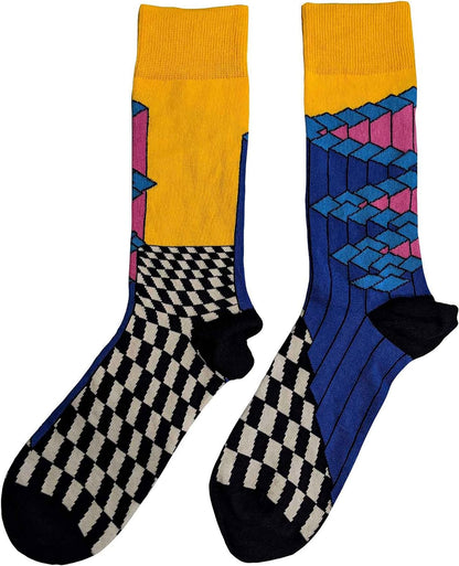 The Strokes Unisex Adult Angles Socks (7 UK-11 UK) (Yellow/Black/White
