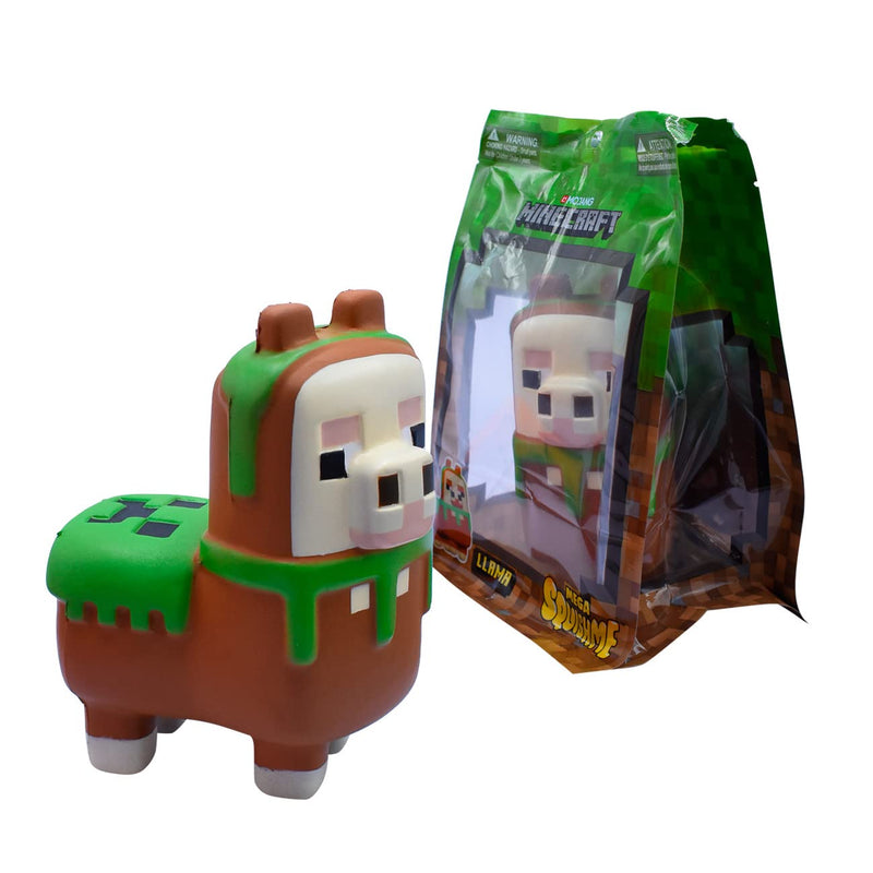 Minecraft Llama Mega SquishMe Series 2 - Perfect for Party Favors, Classroom Prizes, Stress Relief Toys, Fidget and Treasure Boxes - Minecraft Figures, Squishy Animals & Small Toys
