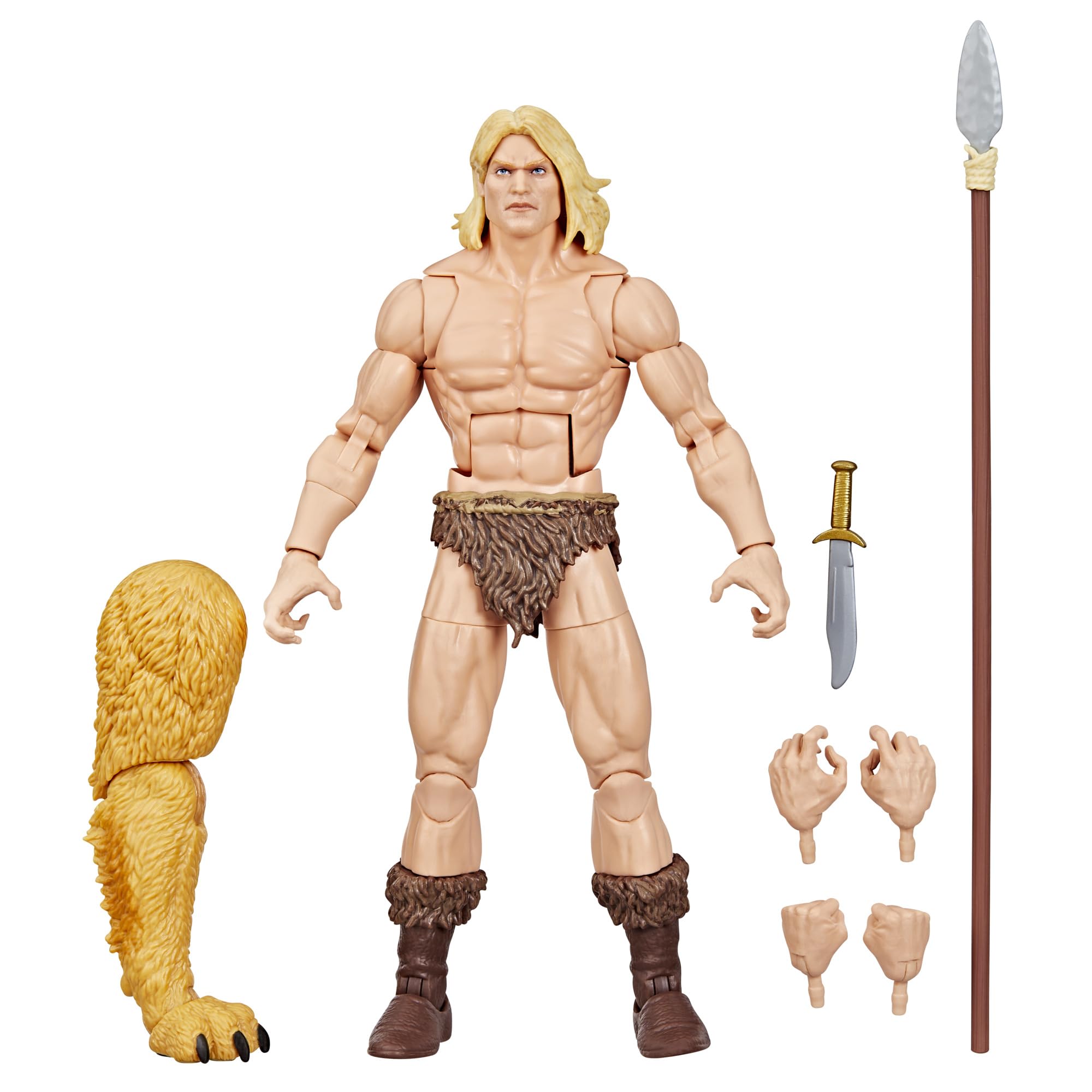 Marvel Legends Series - Ka-Zar - Figura de acción Coleccionable Inspirada en los cómics de 15 cm con Pieza de Figura para armar