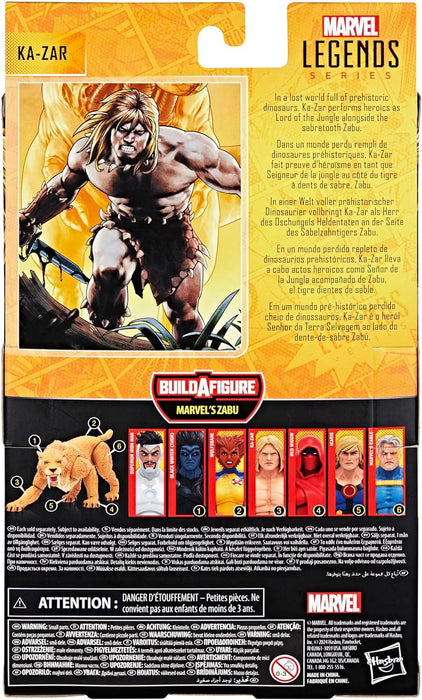 Marvel Legends Series - Ka-Zar - Figura de acción Coleccionable Inspirada en los cómics de 15 cm con Pieza de Figura para armar