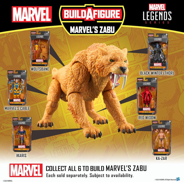 Marvel Legends Series - Ka-Zar - Figura de acción Coleccionable Inspirada en los cómics de 15 cm con Pieza de Figura para armar