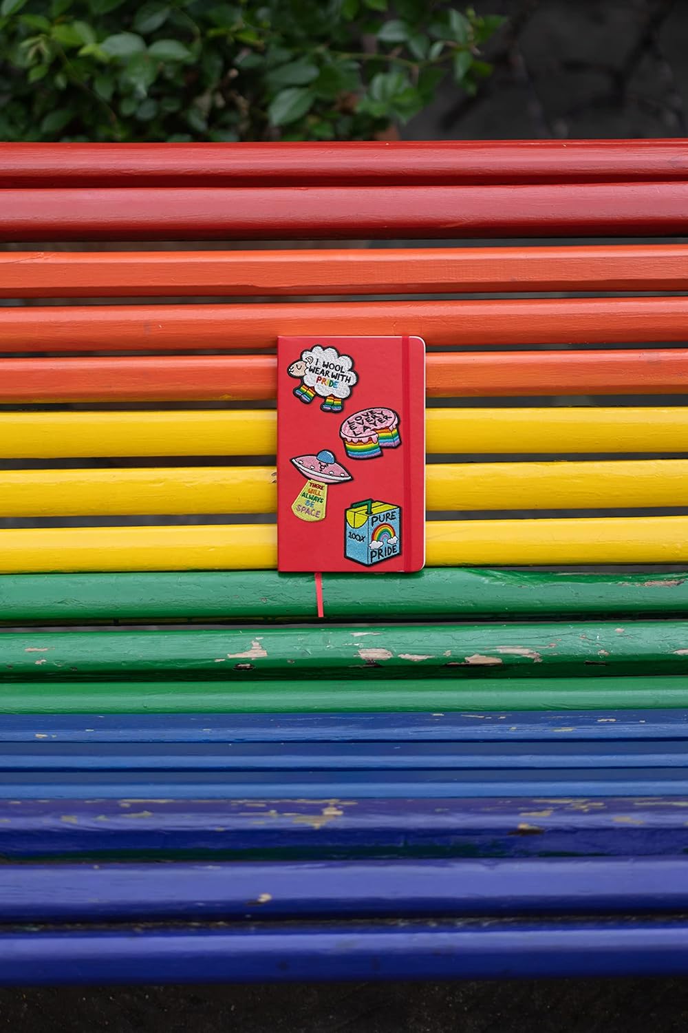 Moleskine Patch Sticker for Notebook or Diary, Personalised Stickers Pride Space Patch, There Will Always Be Space Designed by Artist Ashton Attzs, Size 5x5cm