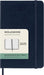 Moleskine Weekly Planner, Weekly Agenda with Space for Notes 12 Months 2025, Hard Cover and Elastic Closure, Sapphire Blue Color, Large Format 13x21 cm