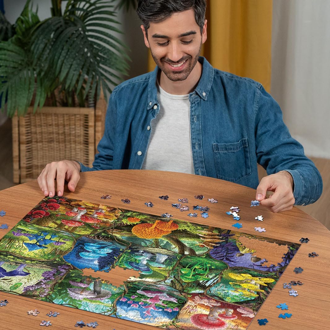 Ravensburger Puzzle 2D 1000 elementów: Piekne grzyby, Nowy Design