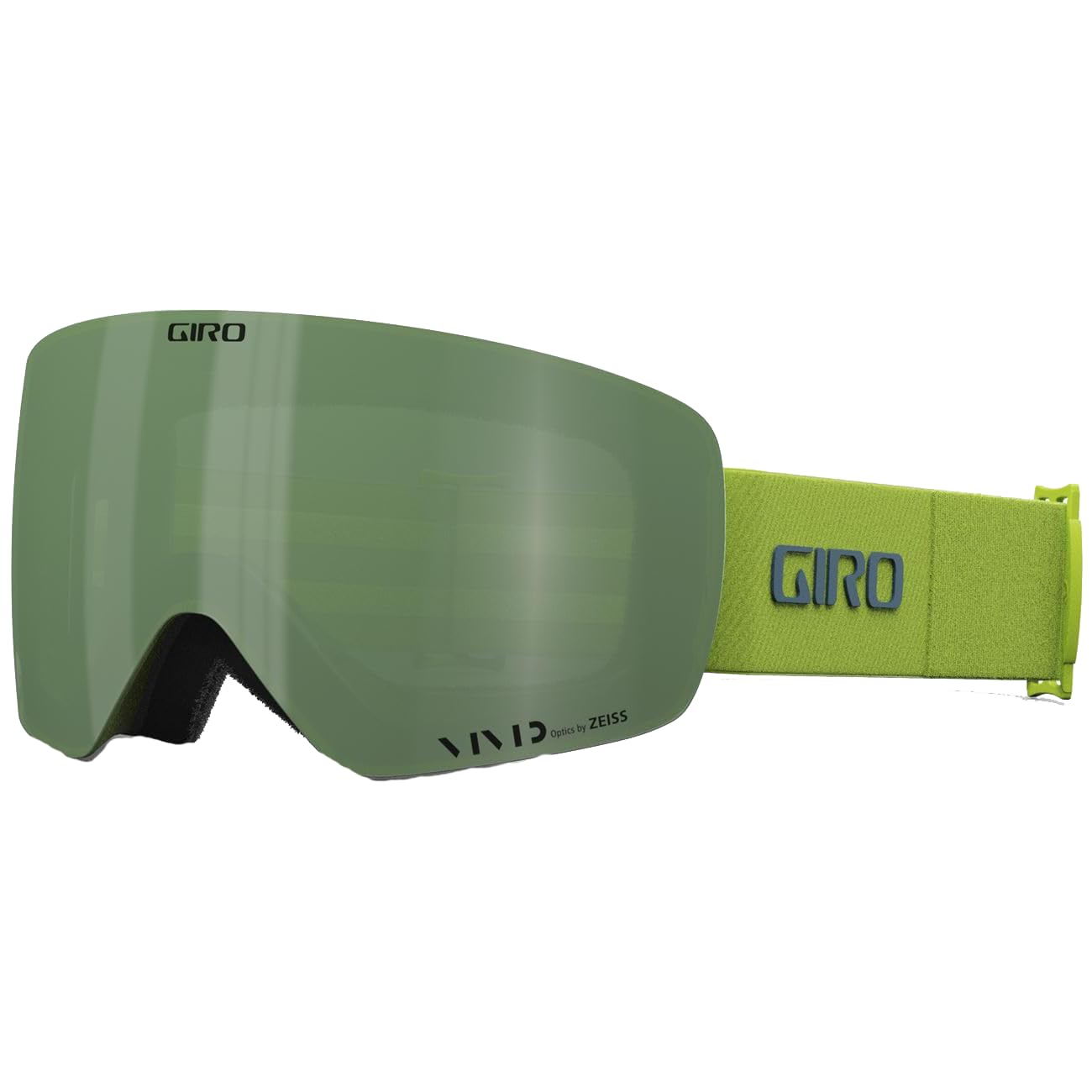 Giro Contour RS Snowboard Ski Goggles - for Men & Women - Magnetic Quick Change w/ 2 VIVID Lenses - Anti-Fog Vent Tech - OTG ANO LIME THIRDS - VI VIVID Envy/VIVID Infrared