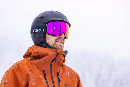 Giro Contour RS Snowboard Ski Goggles - for Men & Women - Magnetic Quick Change w/ 2 VIVID Lenses - Anti-Fog Vent Tech - OTG ANO LIME THIRDS - VI VIVID Envy/VIVID Infrared