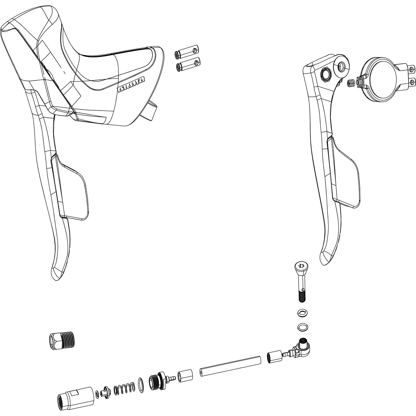 SRAM Spare Ed Brake Lever Assembly Force Etap Axs Disc Left
