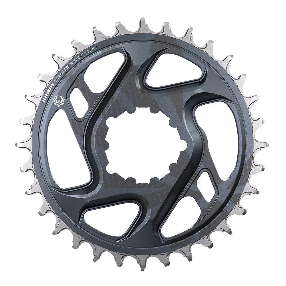 Chain Ring X-Sync 2 Direct Mount 3mm Offset Boost Eagle Cold Forged (Finish Of GX Eagle C1 Matches Crank Arms) Lunar Grey 30T