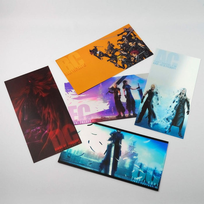 SQUARE ENIX Final Fantasy VII Series Cartes Postal Metallic Large Set (5