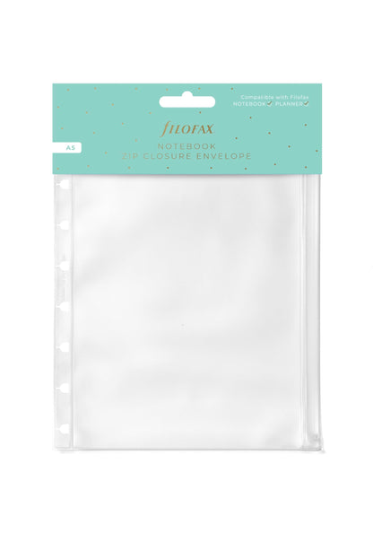 Filofax Refillable A5 Notebook - Zip Opening Envelope