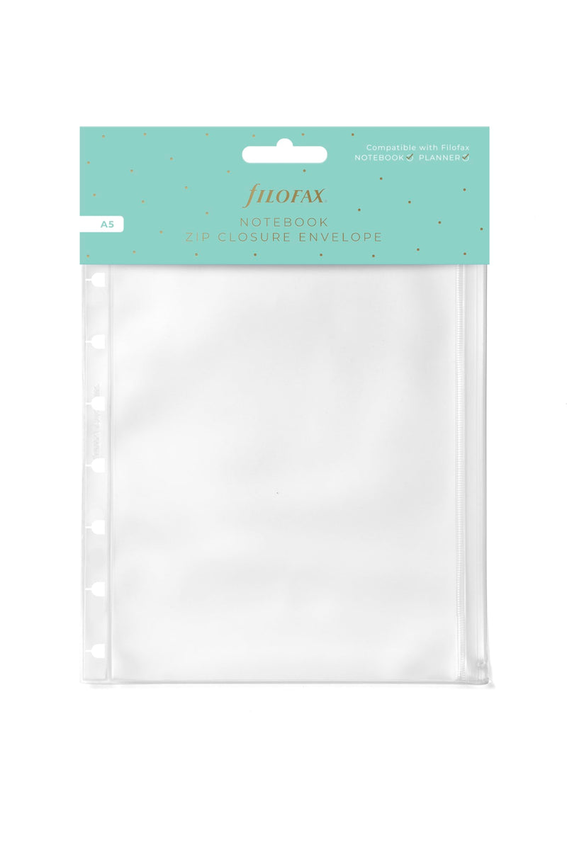 Filofax Refillable A5 Notebook - Zip Opening Envelope