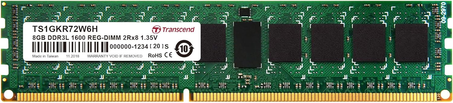 8Gb Ddr3L 1600 Reg-Dimm 2Rx8 1.35V