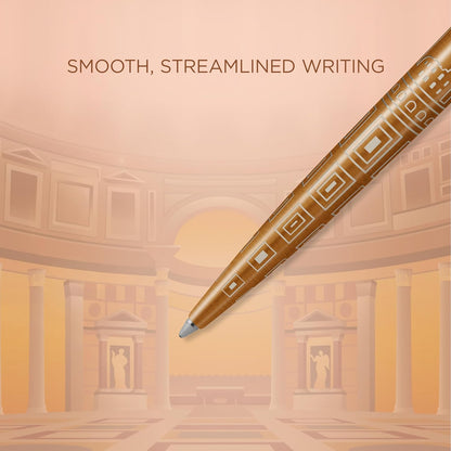 PARKER Jotter Ballpoint Pen | Special Edition | Rome Bronze CT | Medium Point with Blue Ink | Gift Box