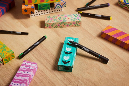 Sharpie Creative Markers, Water-Based Acrylic Markers, Bullet Tip, Assorted Colors, 2 Pieces