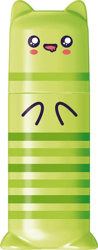 Maped - Pastel Mini Highlighters - Pocket Highlighters in Character Shape - 4 Pastel Colours: Green, Blue, Pink and Purple