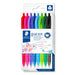 STAEDTLER 4230 MC8 Retractable Rainbow Ballpoint Pen - Assorted Colours (Pack of 8