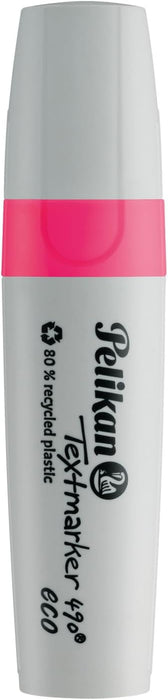Pelikan Highlighter 490 eco Neon Pink, Pack of 10 in Folding Box, 823364
