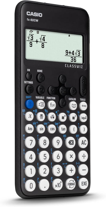 Casio FX-82CW Scientific Calculator with over 290 Functions and 4 Grayscale HD Natural Display