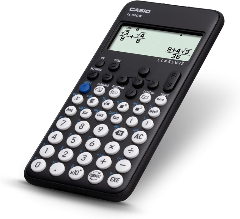 Casio FX-82CW Scientific Calculator with over 290 Functions and 4 Grayscale HD Natural Display