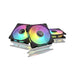 ASUS TUF Gaming TR120 ARGB Reverse Triple Pack Black Edition 120mm Fans (28mm Frame, Static Pressure at 2.75mm H2O, 76.3CFM Airflow, Dual Layer LED Matrix, Aura Sync)
