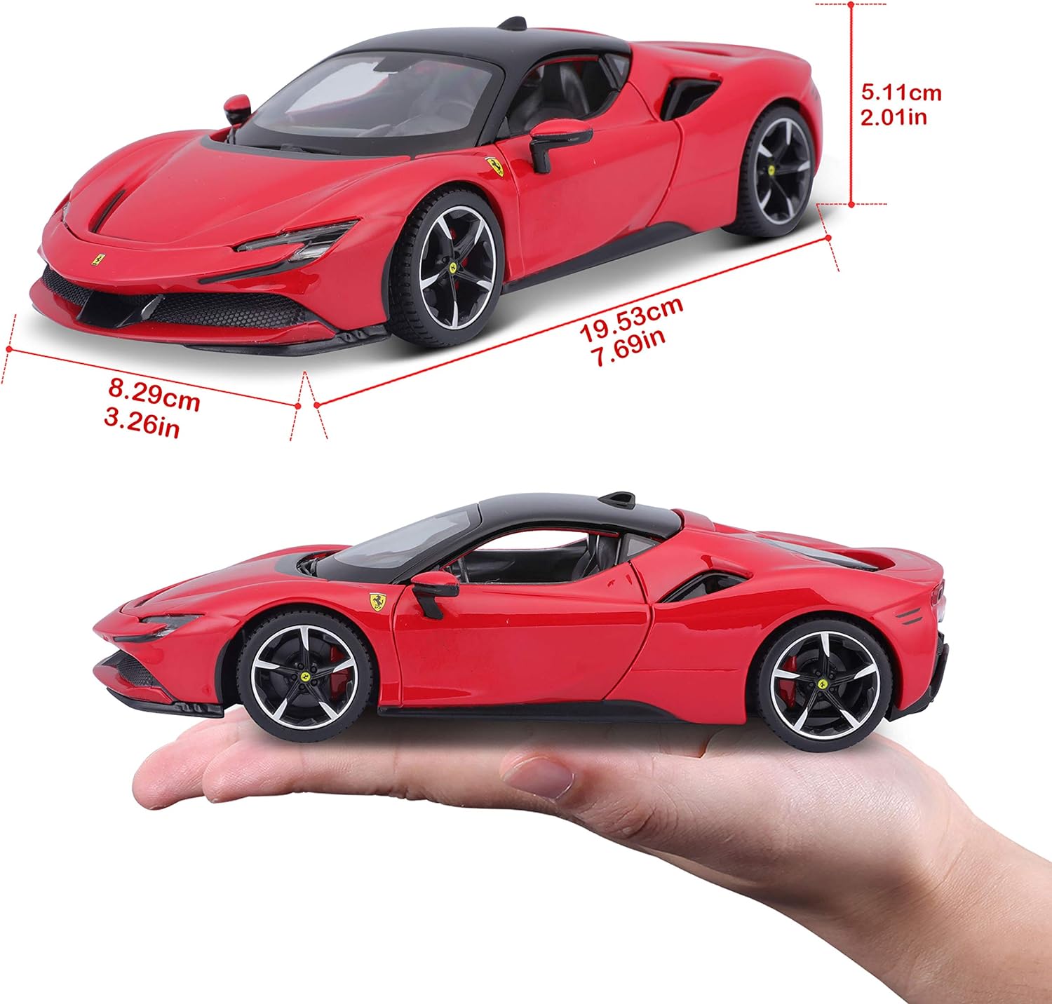 Bburago B18-26028 Ferrari Collectible Car, red