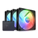 NZXT F120 RGB Core Triple Pack - 3 x 120mm Hub-Mounted RGB Fans with RGB Controller - 8 Individually-Addressable LEDs - Semi-Translucent Blades - High Static Pressure & Airflow - CAM Software - Black 120 mm Triple pack black