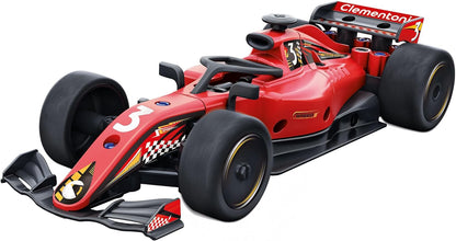 Clementoni - Supercar Model Kit - Racing Car - Science and Game Build, Car F1 Red for Building, Mechanics for Children 8 Years, Made in Italy, 19369