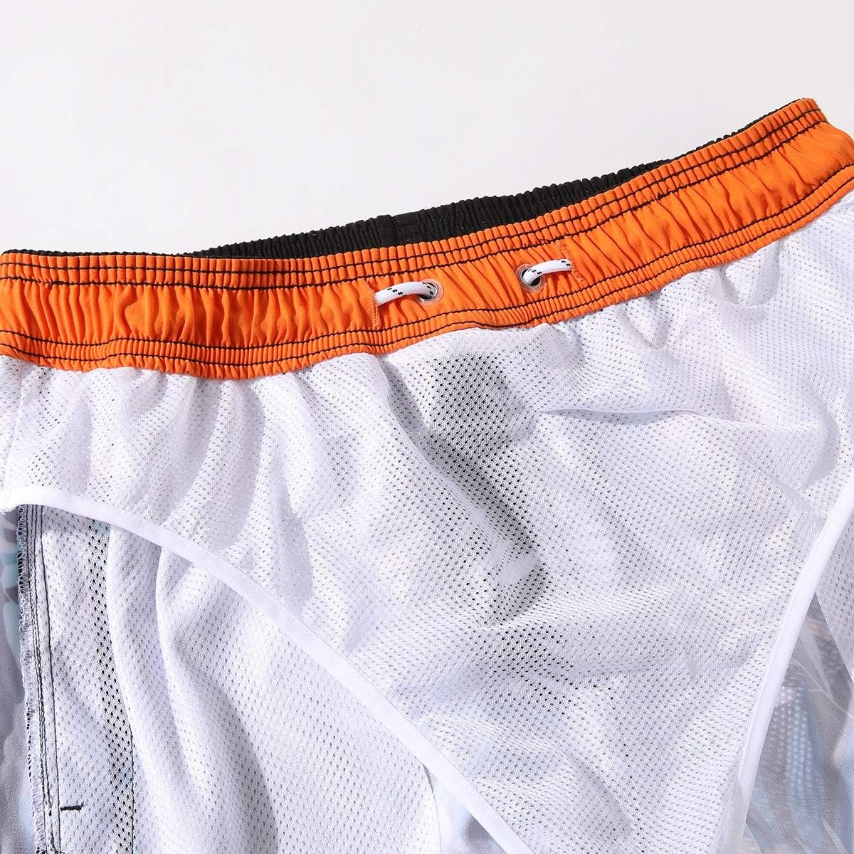 BZPOVB Mens Quick Dry Beach Trunks Bicchierini del Bordo di Stile Hawaiano Foglia di Palma Stampa Casuale Estate Costumi da Bagno Pantaloni M-3XL (Color : Multi-Colored, Size : L