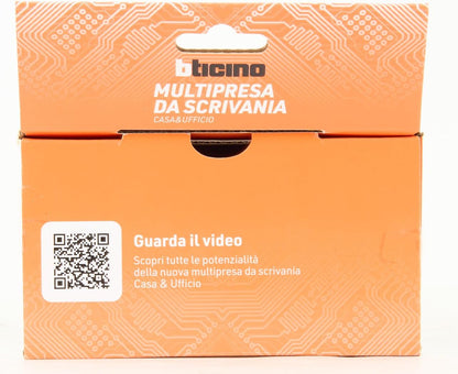 Multip Scrivania Usb+Int Bianco