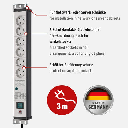 Brennenstuhl Steckdosenleiste Premium-Line 6x 3m