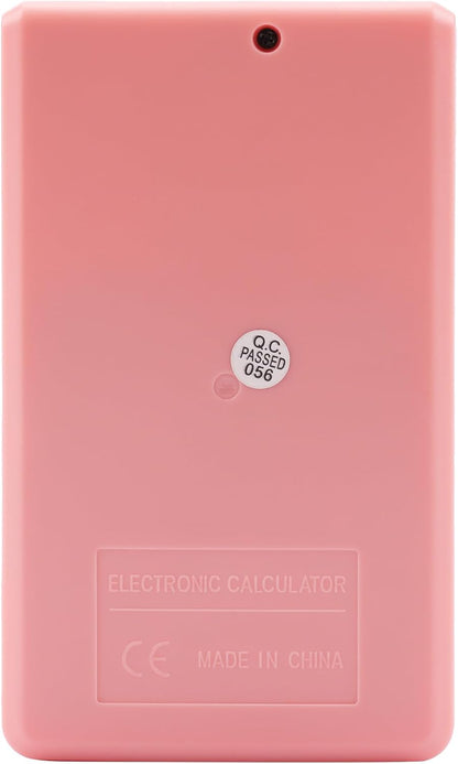 GENIE 212 P 12 Digit Calculator with Dual Power (Solar and Battery) Pink