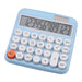 GENIE 612 B 12 Digit Desktop Calculator with Dual Power (Solar and Battery) Blue