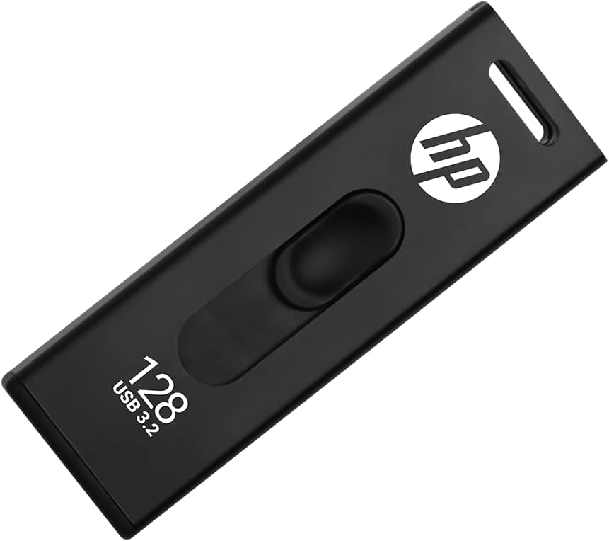 HP x911w USB SSD 3.2 Flash Drive 128GB, 500MB/s Read Speed, 450MB/s Write Speed, Push and Pull design HP x911w 128GB