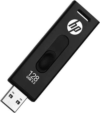 HP x911w USB SSD 3.2 Flash Drive 128GB, 500MB/s Read Speed, 450MB/s Write Speed, Push and Pull design HP x911w 128GB