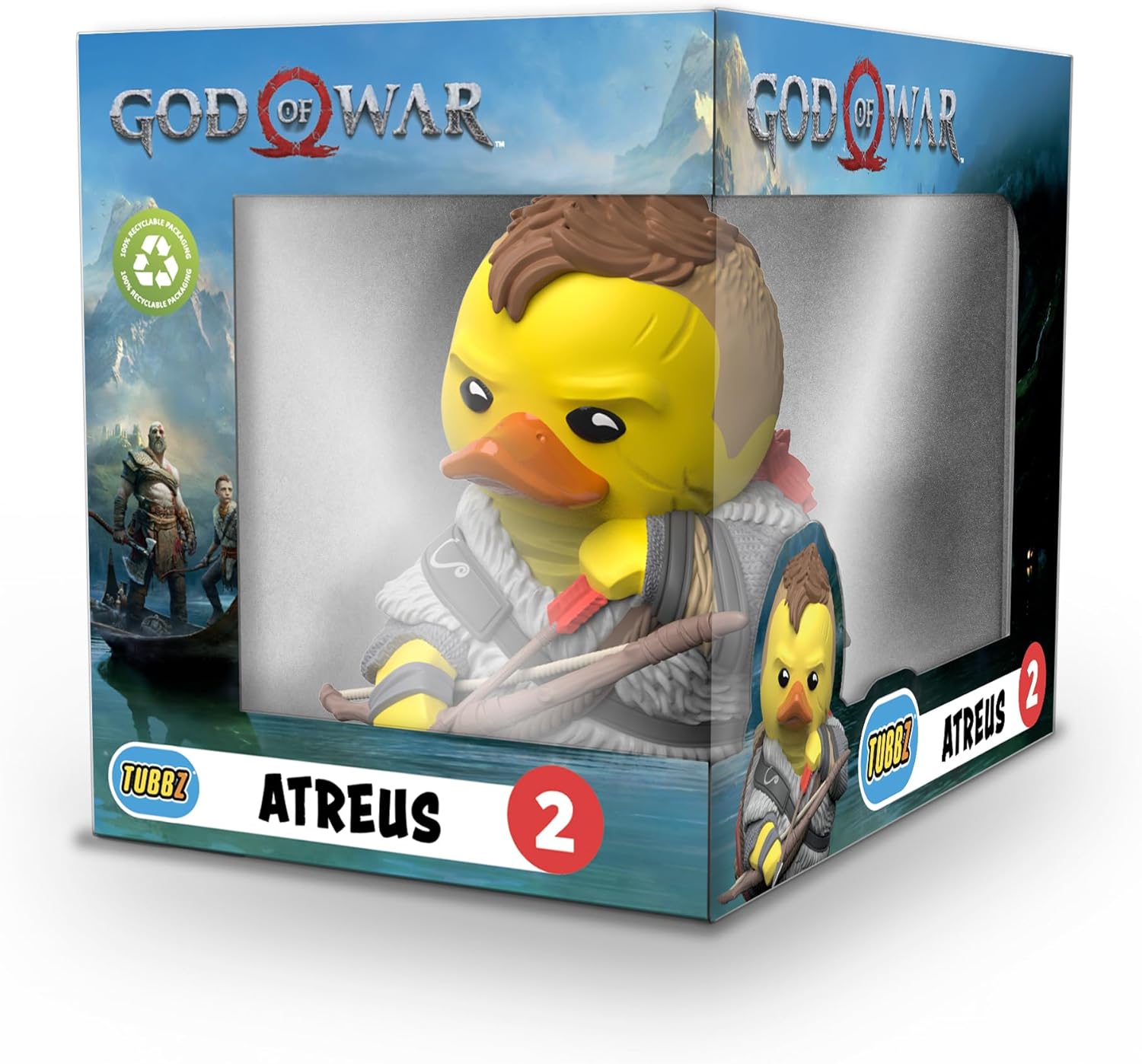 TUBBZ Boxed Edition Atreus Collectible Vinyl Rubber Duck Figure - Official God of War Merchandise - TV, Movies & Video Games