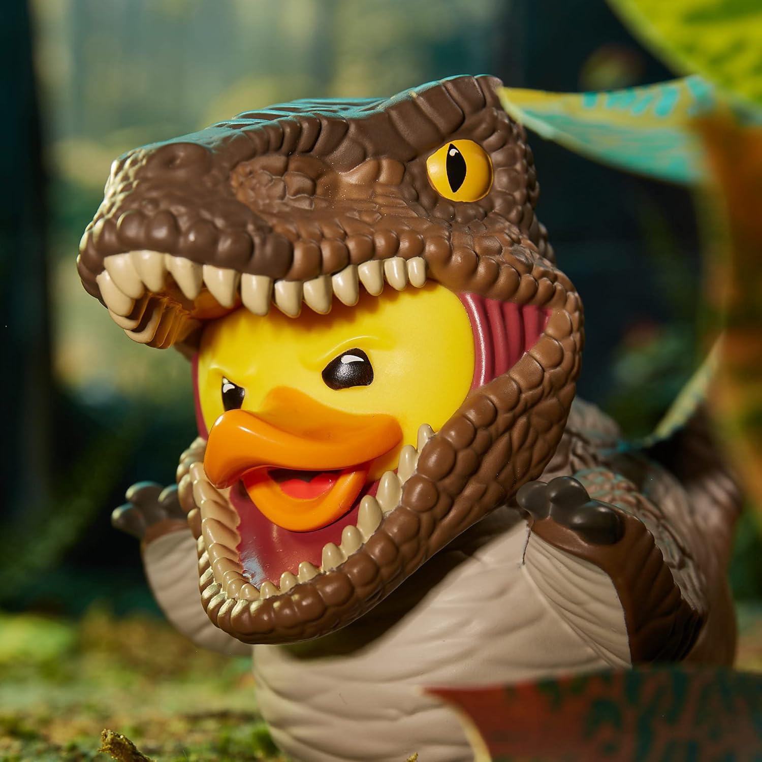 TUBBZ Boxed Edition Velociraptor Collectible Vinyl Rubber Duck Figure - Official Jurassic Park Merchandise - TV, Movies & Video Games