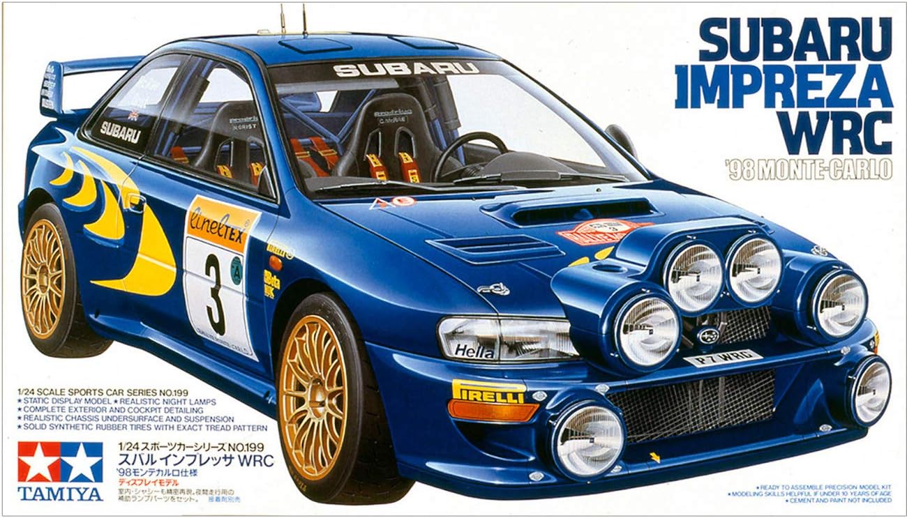 The Hobby Company Tamiya 1:24 Subaru Impreza WRC '98 Monte Carlo, (English version)