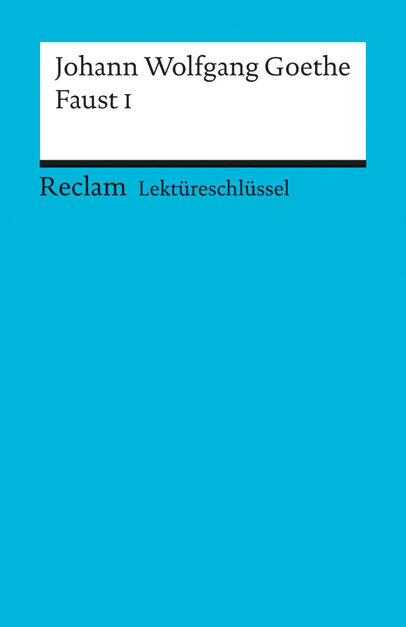 Faust 1. Lektureschlussel Fur Schuler
