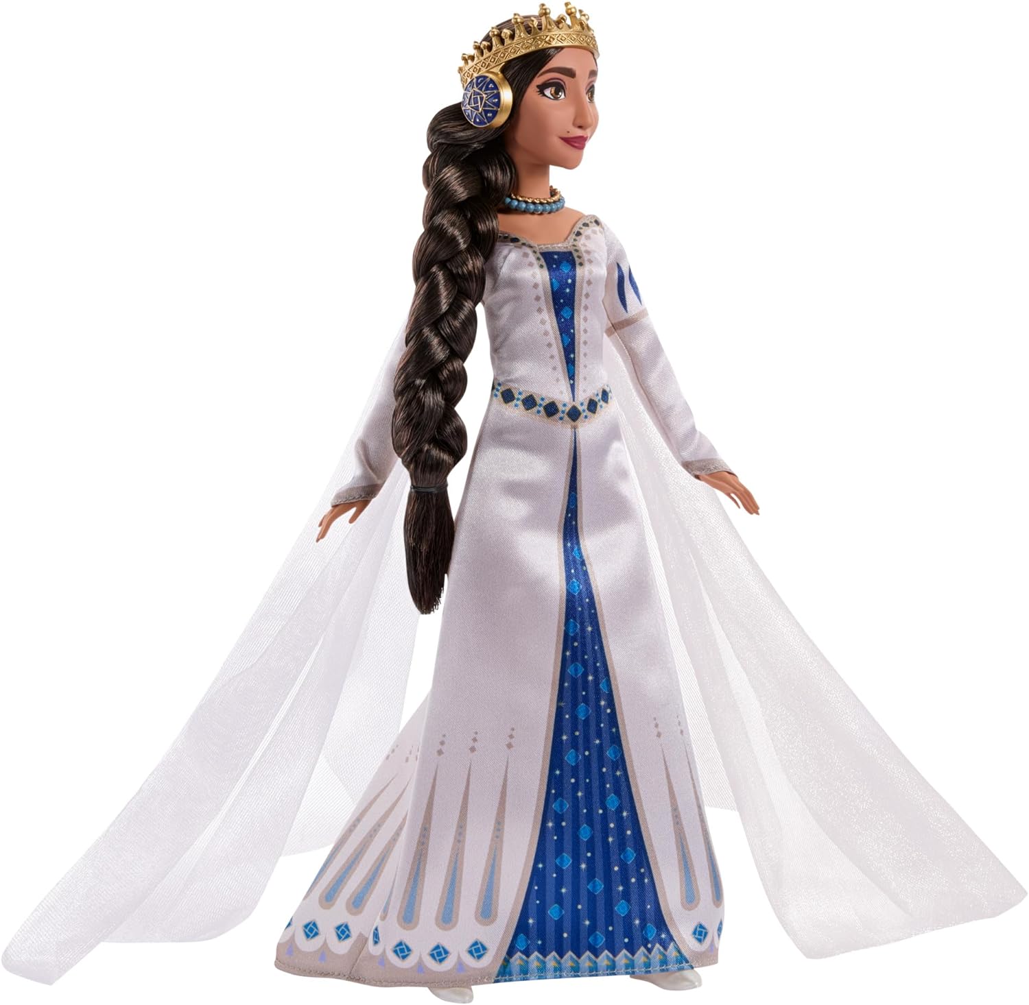 Mattel Disney Wish El Poder de los Deseos, Muñeca Reina Amaya con vestido de gala, inspirado en la película, juguete +3 años (HRC11
