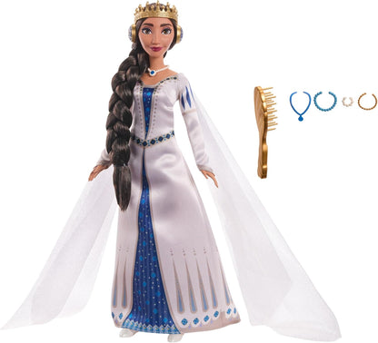 Mattel Disney Wish El Poder de los Deseos, Muñeca Reina Amaya con vestido de gala, inspirado en la película, juguete +3 años (HRC11