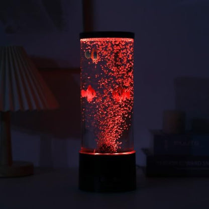 I-TOTAL - Lámpara Volcano con peces redonda 30 cm