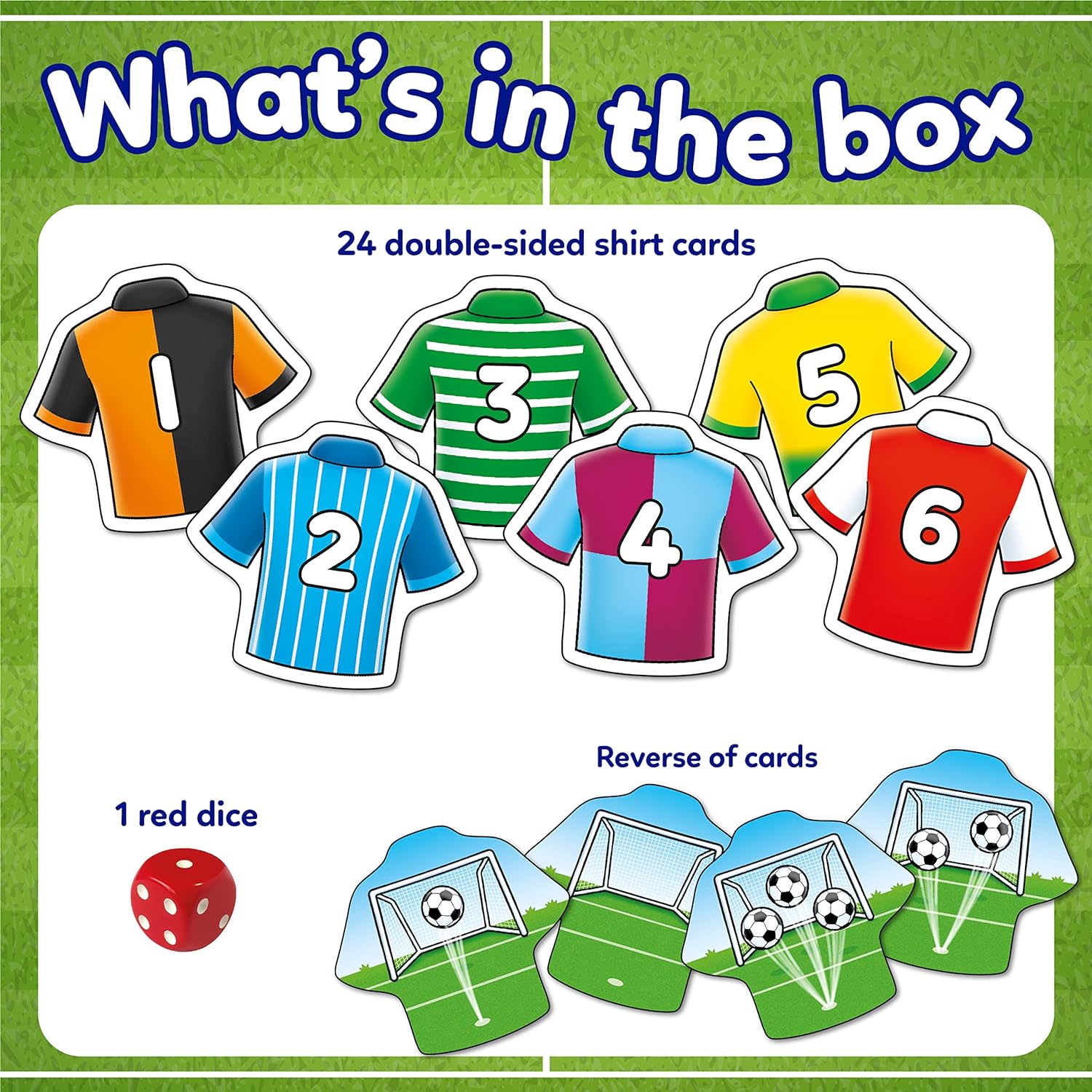 Orchard Toys Penalty Shoot out Mini Games, Travel Games for Kids to Learn Matching Pairs, Maths, Educational Game for Addition, Subtraction, Football Game, Football Gift for Boys, Girls, Age 3+