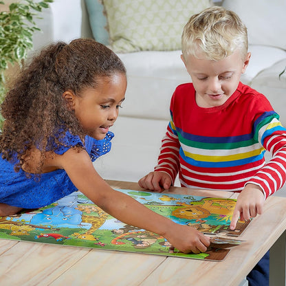 Who's in the Jungle? - Puzzle educativo, 25 pezzi, per bambini da 3 a 8 anni Giungla