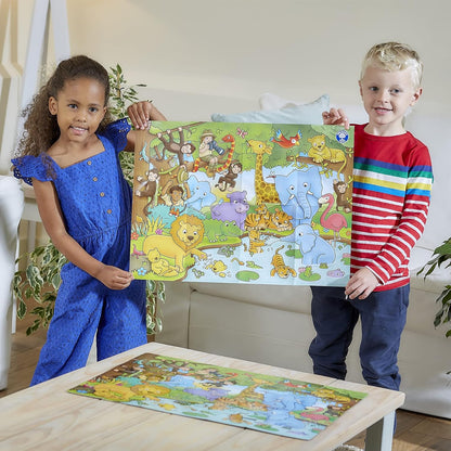 Who's in the Jungle? - Puzzle educativo, 25 pezzi, per bambini da 3 a 8 anni Giungla