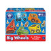 Orchard Toys Big Wheels Jigsaw Puzzle, A Collection of 4 Puzzles Featuring 4 and 8 Pieces Ideal for Little Hands, Perfect for Age 3+