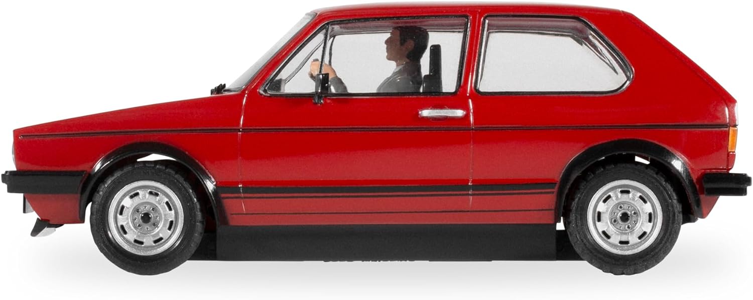 Scalextric, C4490, Volkswagen Golf GTI-Red, Slot, Cars-Street & Rally