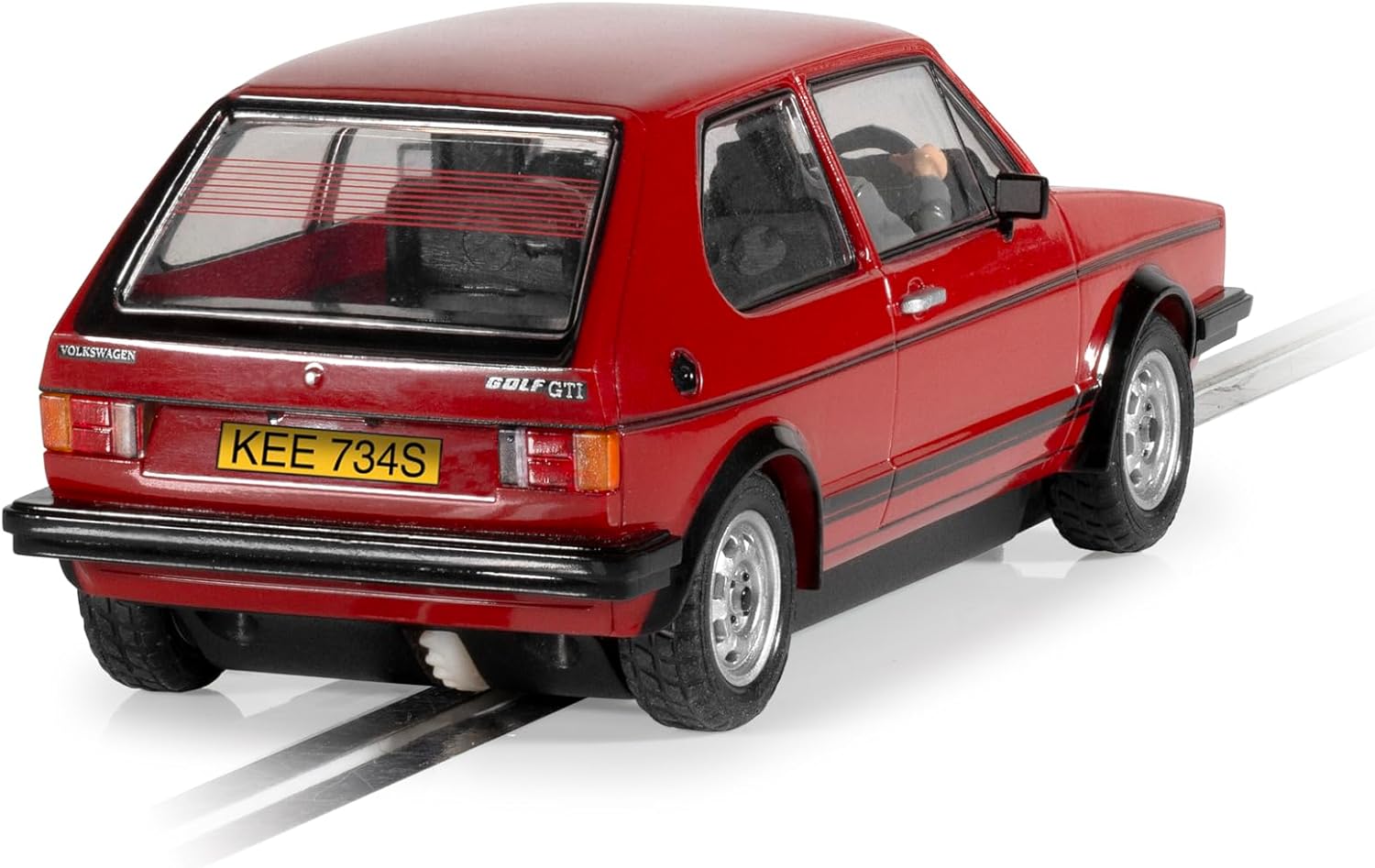 Scalextric, C4490, Volkswagen Golf GTI-Red, Slot, Cars-Street & Rally