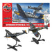 Airfix Gift Set - Model Plane Kits - A50194 Supermarine Spitfire Mk.Vc vs Bf109F-4 Dogfight Double Model Building Set, 1:72 Scale Model Kit for Adults & Kids 8+ - Plane Models Military Gifts for Men S