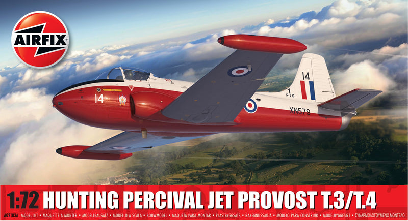 Airfix A02103A Hunting Percival Jet Provost T.3/T.4 Classic Kit Military Aircraft